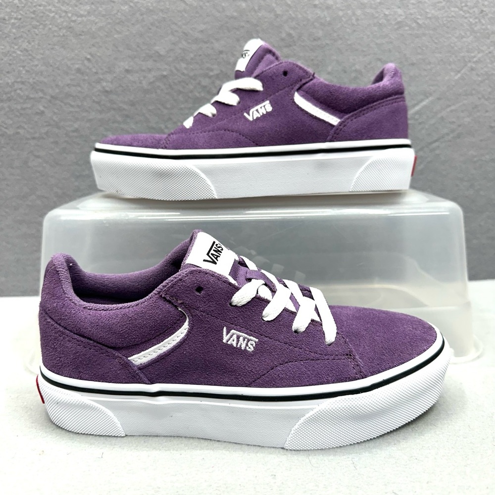 VANS Seldan Platform Grape Jam Suede Canvas Kids Youth Size 3 NWB VN000CUHCIF